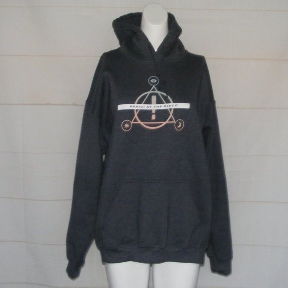 PANIC AT THE DISCO Hoodie Sweatshirt, L, Pray for the Wicked, Gray - Picture 8 of 11
